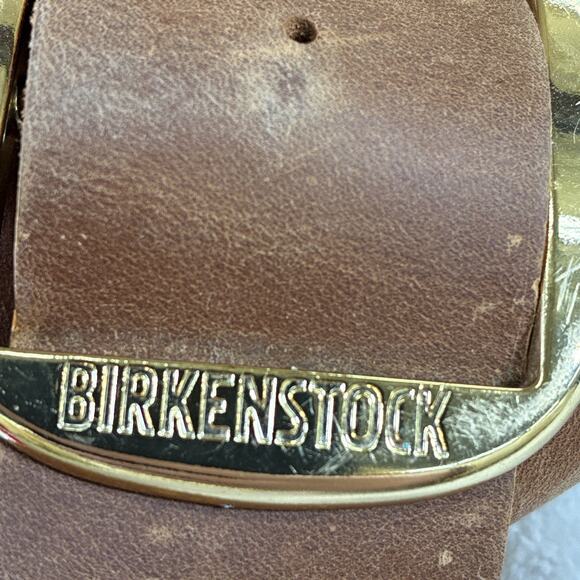Birkenstock Madrid Big Buckle Sandals In Oiled Leather T-Strap Sandals Sz 39/8 - Picture 14 of 16